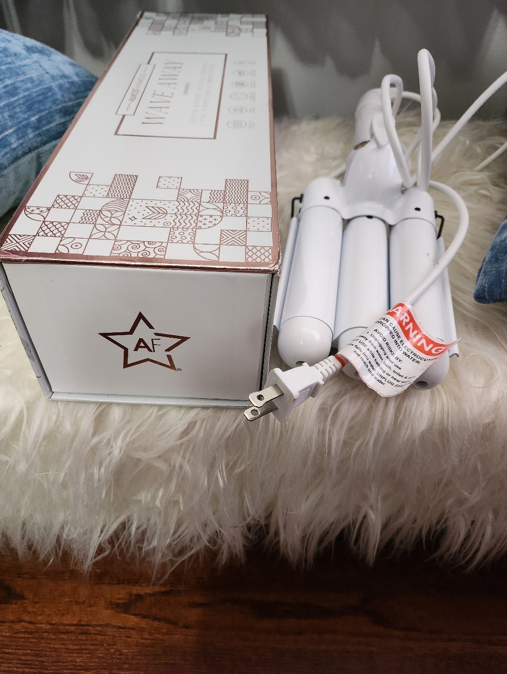 AF Wave Wand Hair Curler - White